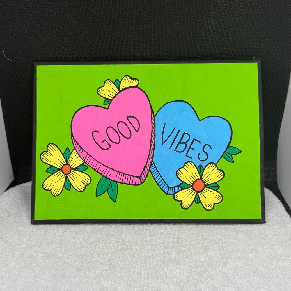 Good Vibes Heart Art
